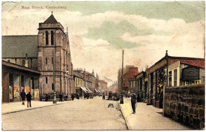 Main Street circa 1900 - Card date 1908 - Reliable Series 